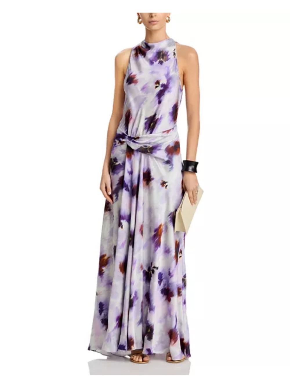 ALC A.L.C Purple Skylar Lilac Maxi Dress Sz 8